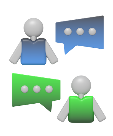 Respond Chat For Client  3D Icon