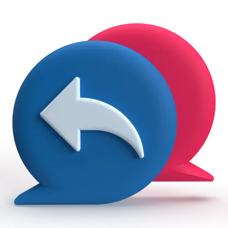 Responder bate-papo  3D Icon