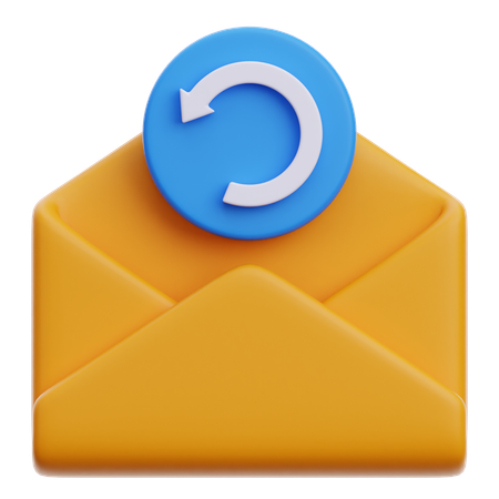 Contestar correo electrónico  3D Icon