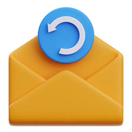 Contestar correo electrónico  3D Icon