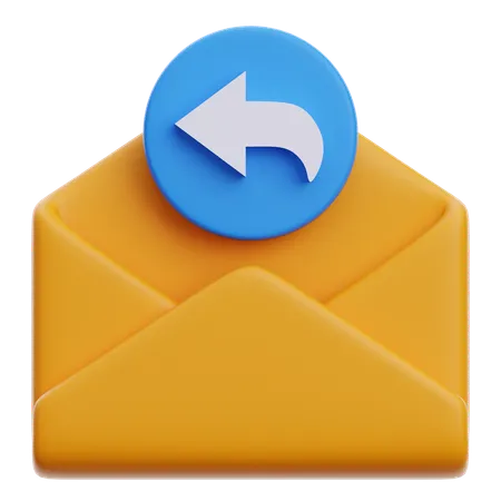 Contestar correo electrónico  3D Icon