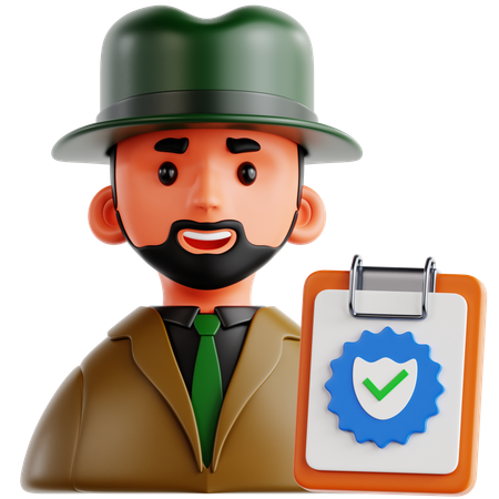 Responsable de la conformité  3D Icon