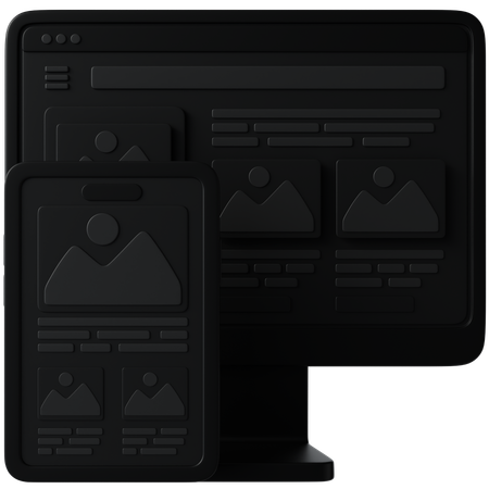 Responsive  3D Icon