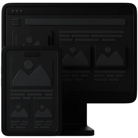 Responsive  3D Icon