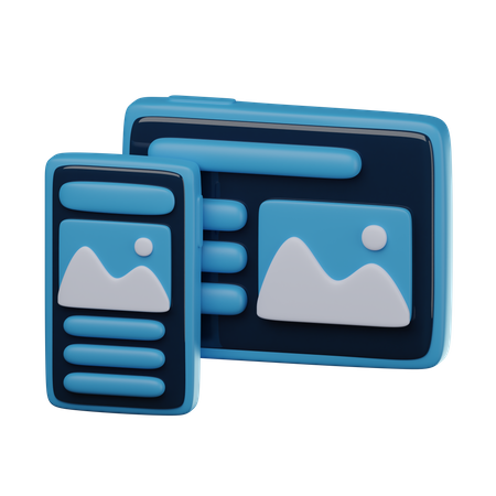 Responsive  3D Icon