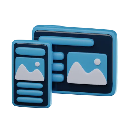 Responsive  3D Icon