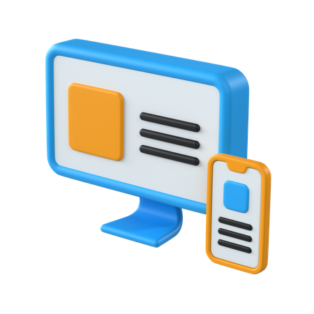 Conception réactive  3D Icon