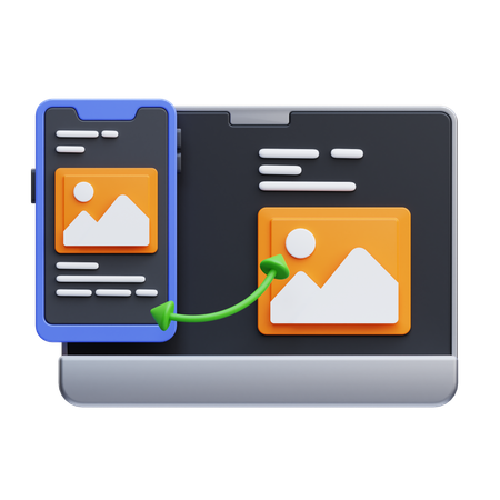 Responsive Design  3D Icon