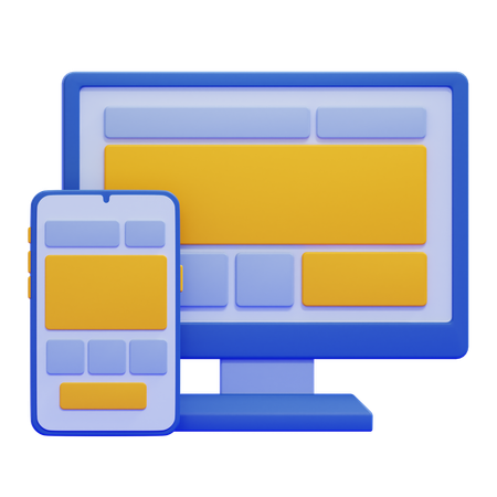 Responsive Design  3D Icon