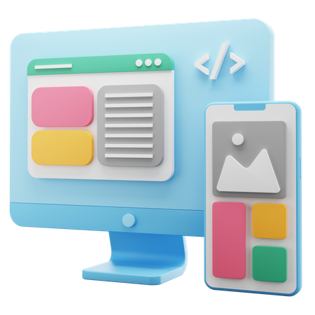 Responsive Design Mode  3D Icon