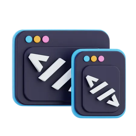 Mise en page réactive  3D Icon
