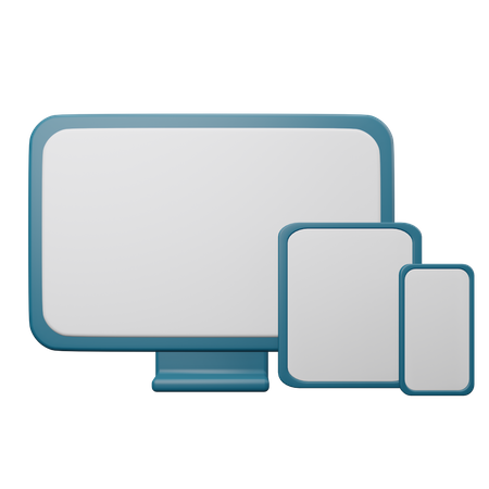 Responsive Platform  3D Icon