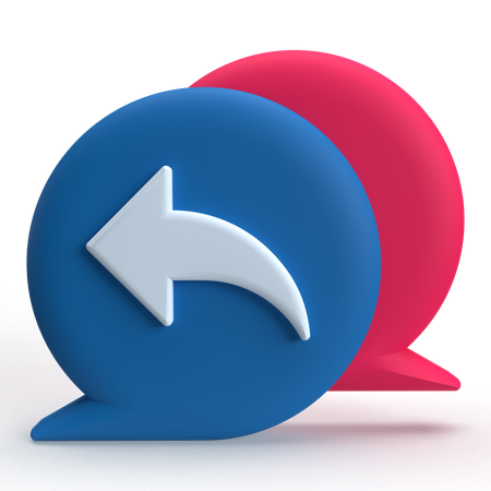 Responder chat  3D Icon