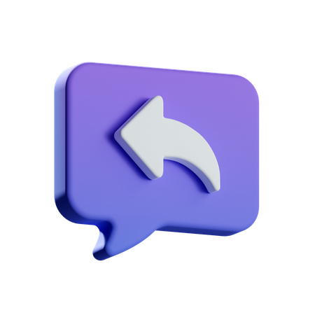 Responder chat  3D Icon