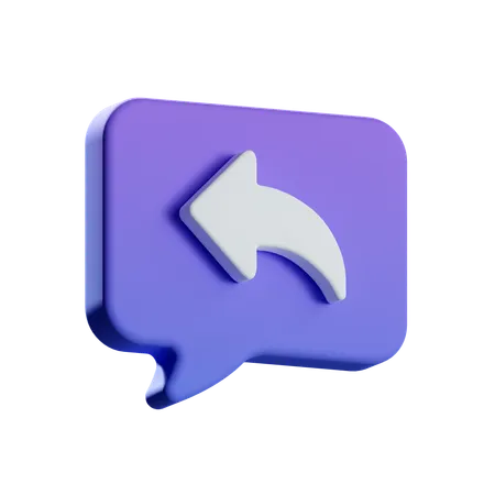 Responder chat  3D Icon