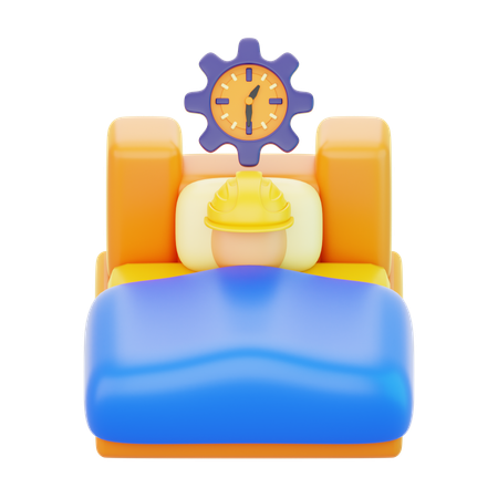 Rest  3D Icon