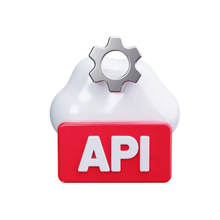 レストAPI  3D Icon