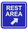 Rest Area Direction Sign