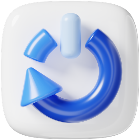 Restart  3D Icon