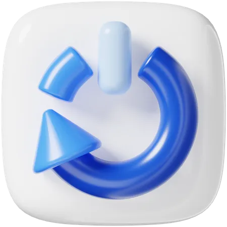 Restart  3D Icon