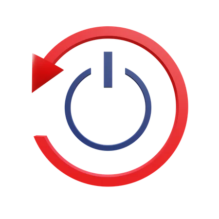 Restart  3D Icon