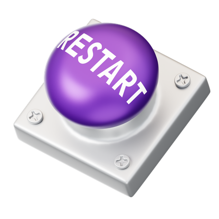 Restart Button  3D Icon