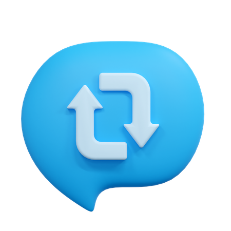 Restaurar chat  3D Icon