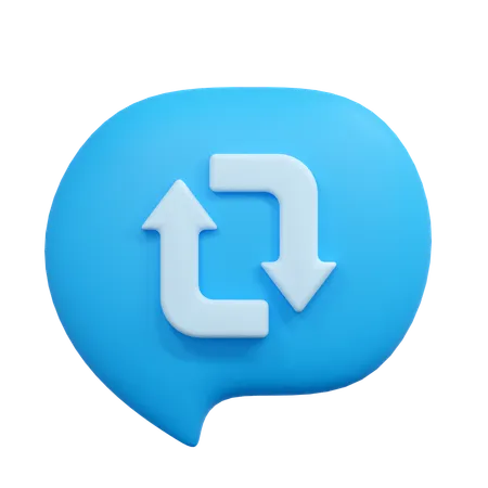 Restaurar chat  3D Icon