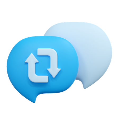 Restaurar chat  3D Icon