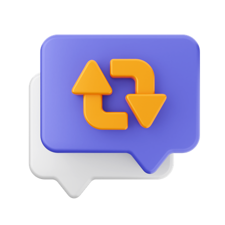 Restaurar chat  3D Icon