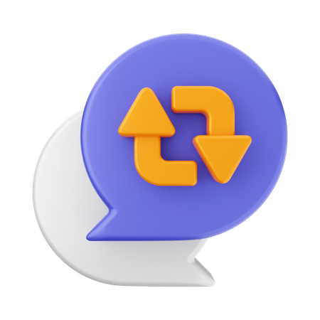Restaurar chat  3D Icon