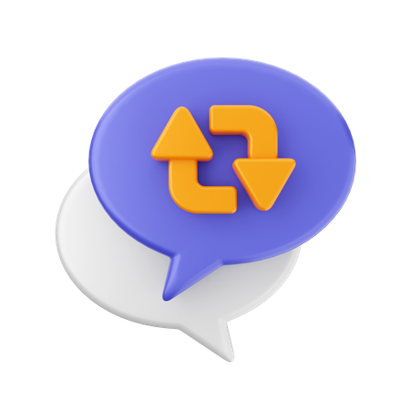 Restaurar chat  3D Icon