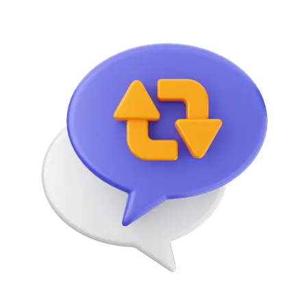 Restaurar chat  3D Icon