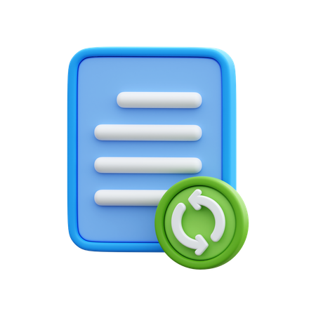 Restauración de archivos  3D Icon