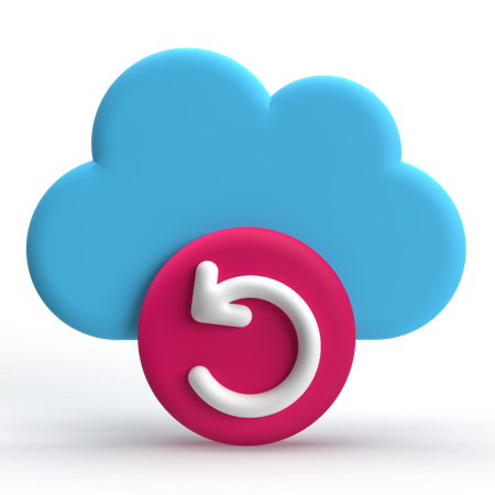 Restauración de datos  3D Icon