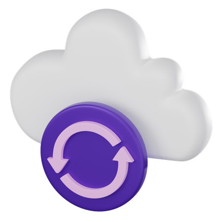 Restauración en la nube  3D Icon