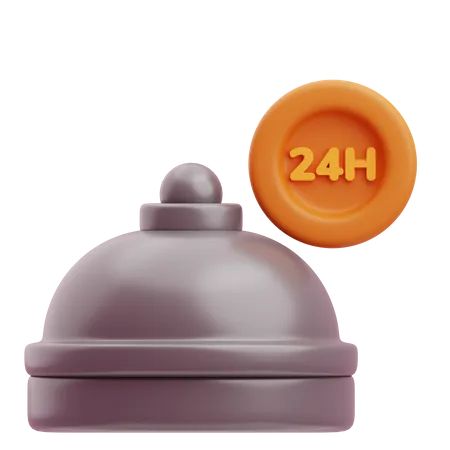 Restaurant ouvert 24h/24  3D Icon