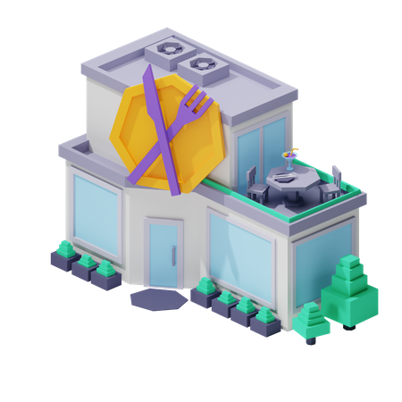 Restaurant  3D Icon