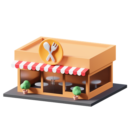 Restaurant  3D Illustration