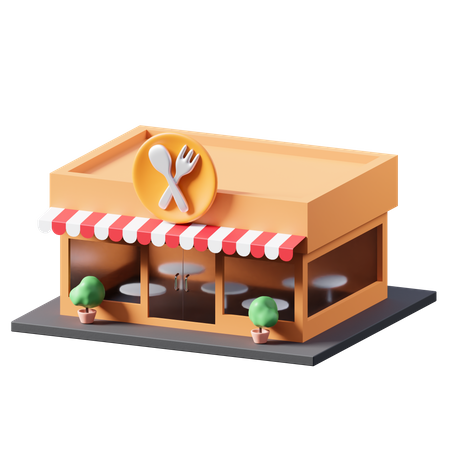 Restaurant  3D Illustration