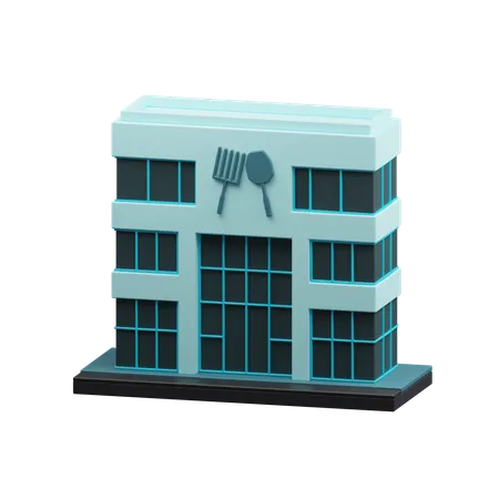 Restaurant Building Download This Item Now 3D Icon