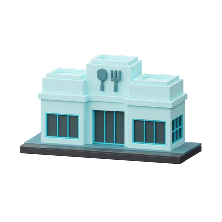 Restaurant Building Download This Item Now 3D Icon