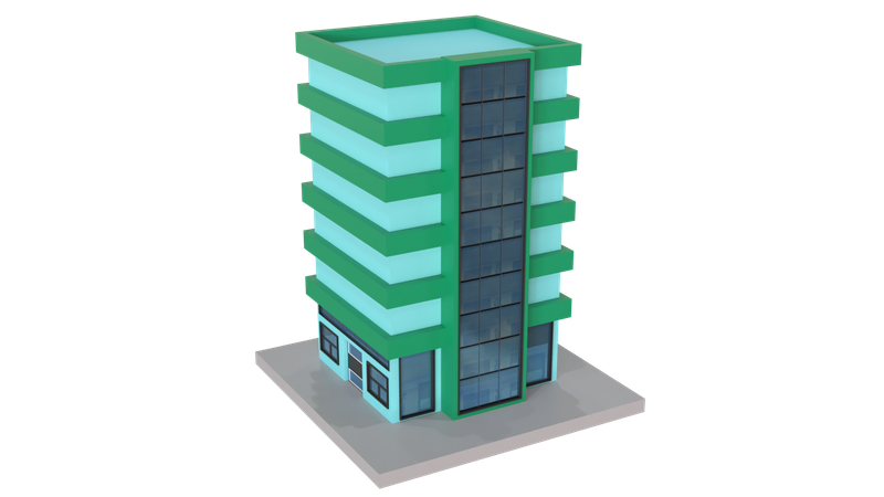 Restaurant Building  3D Icon