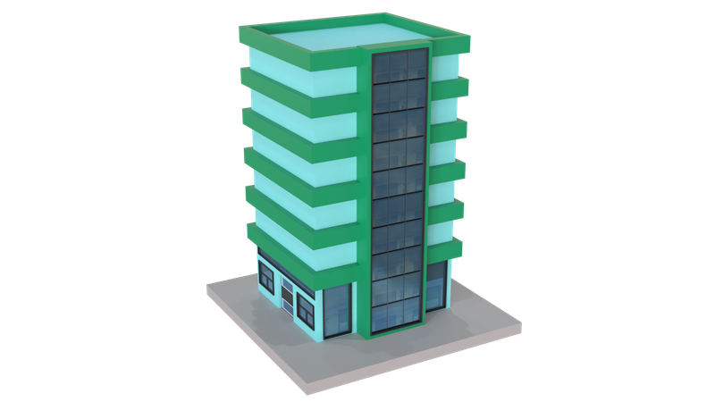 Restaurant Building  3D Icon