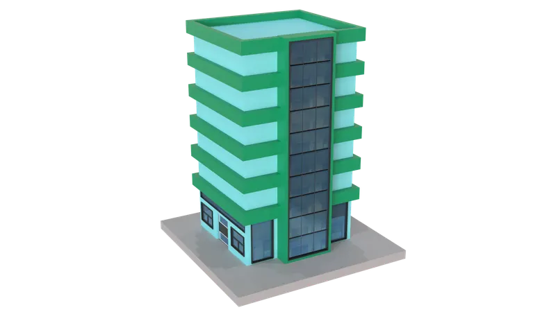 Restaurant Building  3D Icon