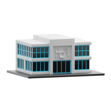 Restaurant building  3D Icon