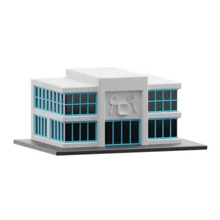 Restaurant building  3D Icon