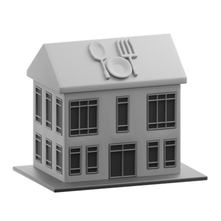 Restaurant building  3D Icon