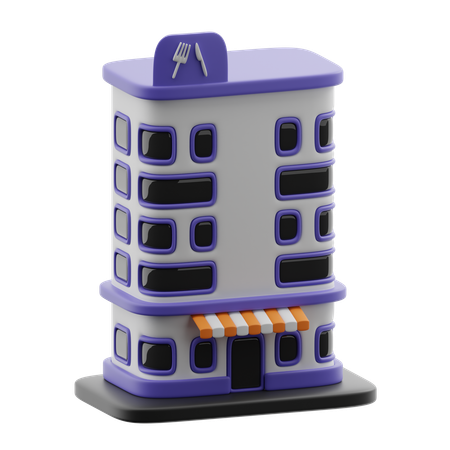 Restaurant building  3D Icon