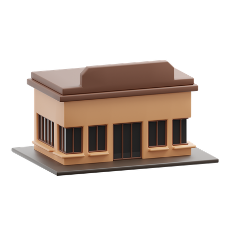 Restaurant building  3D Icon